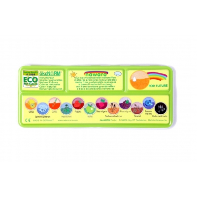 watercolors paint box nawaro, metal case, tablets 30mm - 12 colors