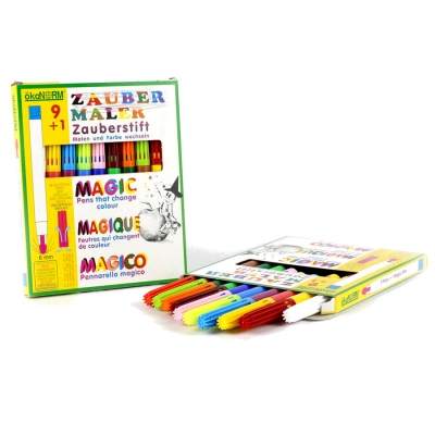 magic markers 9+1, 9 colors + 1 color-changing marker - 9 colors