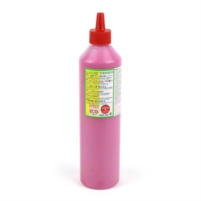 finger paint nawaro, 500ml bottle - pink