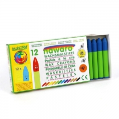 wax crayons nawaro, carton, 12 pieces - lightblue