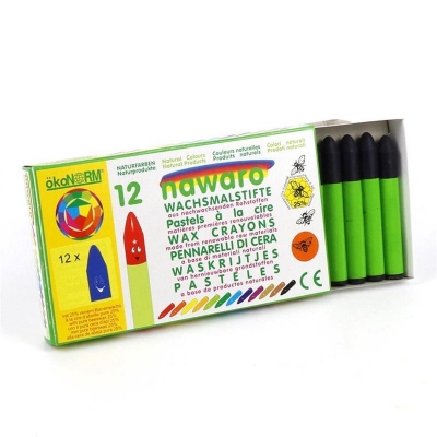 wax crayons nawaro, carton, 12 pieces - ultramarine