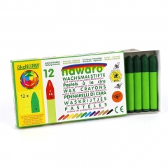 wax crayons nawaro, carton, 12 pieces - dark-green