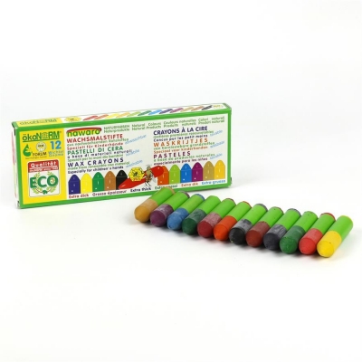 mini wax crayons Gnome nawaro, carton - 12 colors