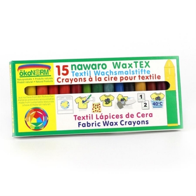 WAX Tex nawaro, Textil Wachsmaler - 15 Farben