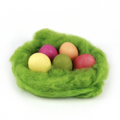 Ostergras nawaro, pflanzengef&auml;rbte Wolle, ca. 20g