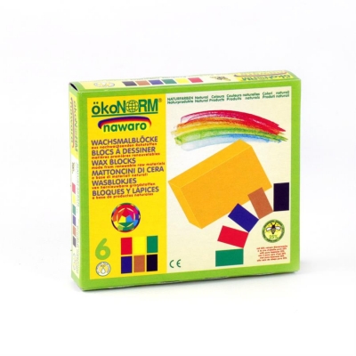 wax blocks nawaro, carton - 6 colors