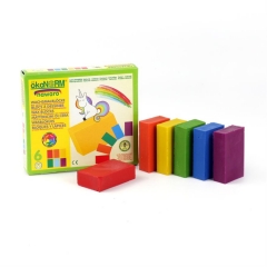 Wachsmalbl�cke nawaro, Einhorn Norman, Kartonetui - 6 Farben