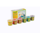 SOFT modelling clay nawaro, 6-color set "Unicorn" - red, orange, yellow, green, cyan, violet