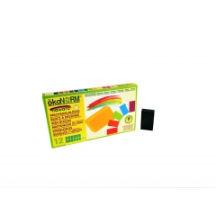 Wachsmalblock nawaro, Kartonetui, 12 St�ck - dunkelgr�n