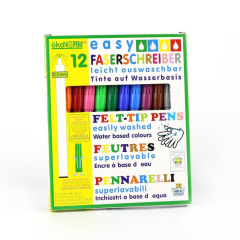 easy Faserschreiber, 2mm, leicht auswaschbar - 12 Farben