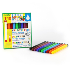 easy felt-tip pen, 4 mm, easily washable - 10 colors