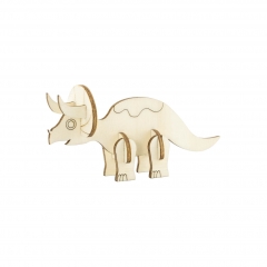 Holz- Steckfigur -  Triceratops