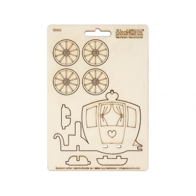 Wooden stick figure -Carriage