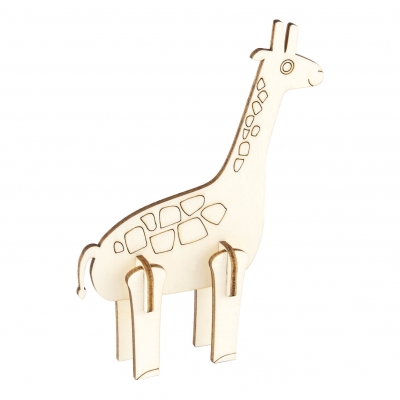 Holz- Steckfigur -  Giraffe
