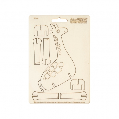 Holz- Steckfigur -  Giraffe
