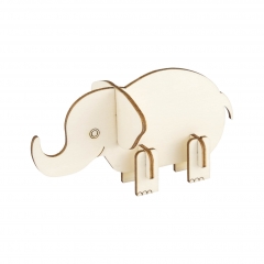 Holz- Steckfigur -  Elefant