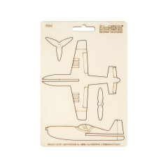 Holz- Steckfigur -  "Flugzeug"
