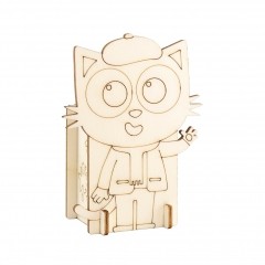 Holz- Steckfigur -  Stiftehalter Milo