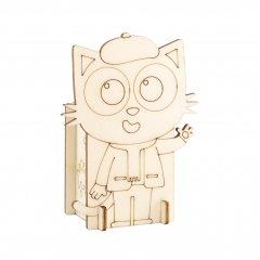 Wooden stick figure -Pencil holder Milo
